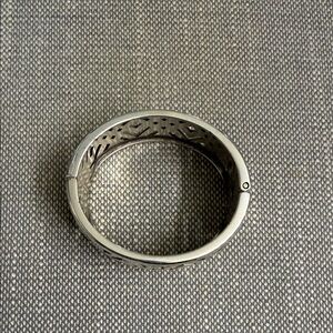 Silver Hinged Bangle Bracelet